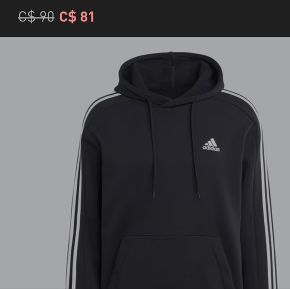 NWT Adidas Hoodie - Pink sz L fits more like a Med - Picture 8 of 8